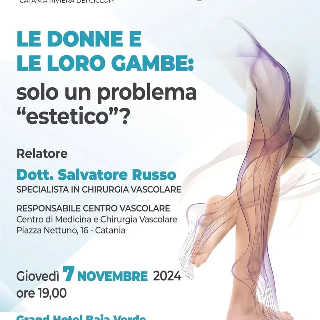 Locandina dell'incontro «Le donne e le loro gambe» del 7 novembre 2024