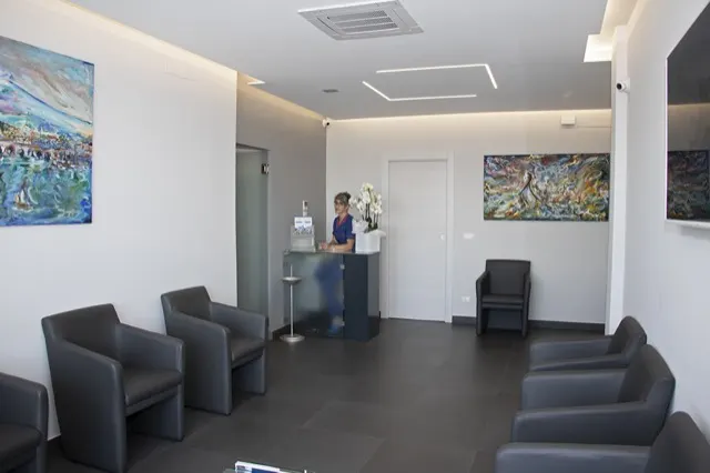 La sala d'attesa dello studio